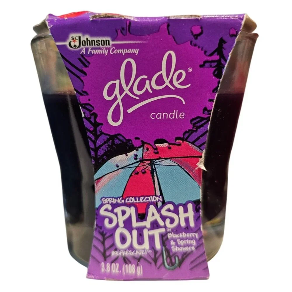 Glade Candle Spring Collection Lift Off Splash Out Live Loud Set of 3 NEW